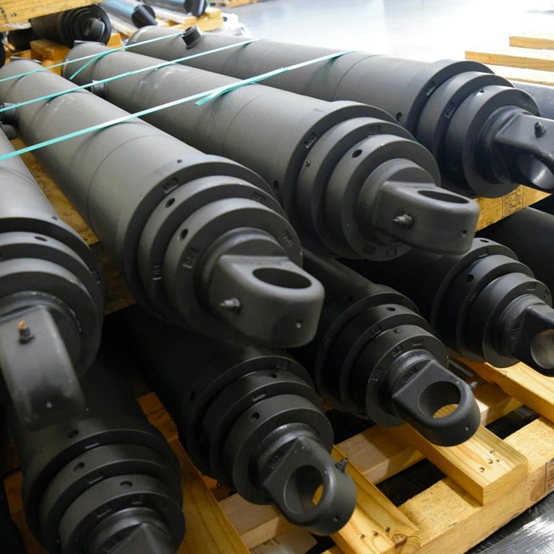 A cost breakdown analysis of a typical hydraulic piston cylinder, highlighting material and manufacturing expenses.
