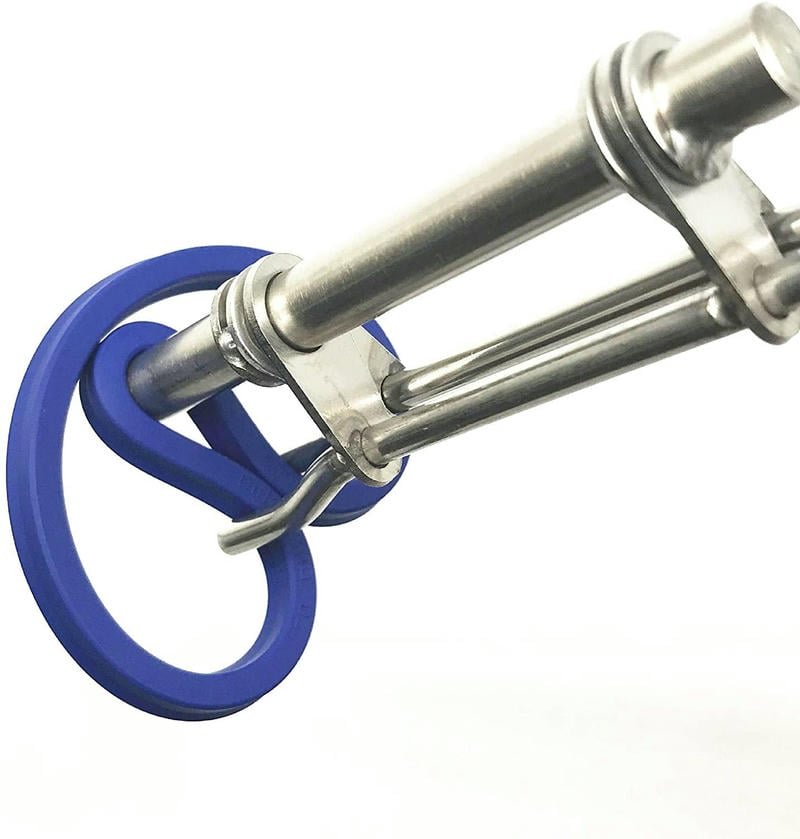 An image depicting potential damage to a hydraulic cylinder or piston caused by incorrect removal techniques.