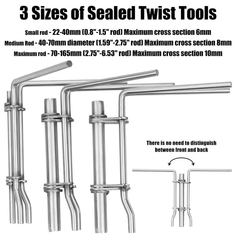 Different types of hydraulic cylinder piston removal tools available for various cylinder sizes and designs.